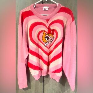Blossom powerpuff girls sweater. XL. NWOT. Discontinued.